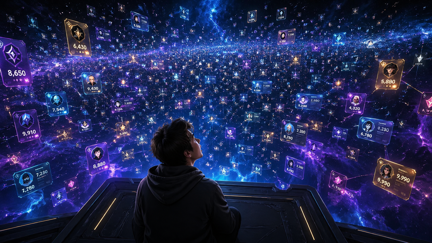 Digital selves stretching as far as the world's population.
